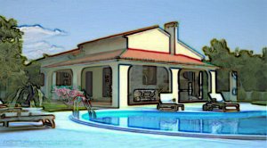 semi-detached bungalow, Ka�telir, Croatia, Vila Riviera real estate office